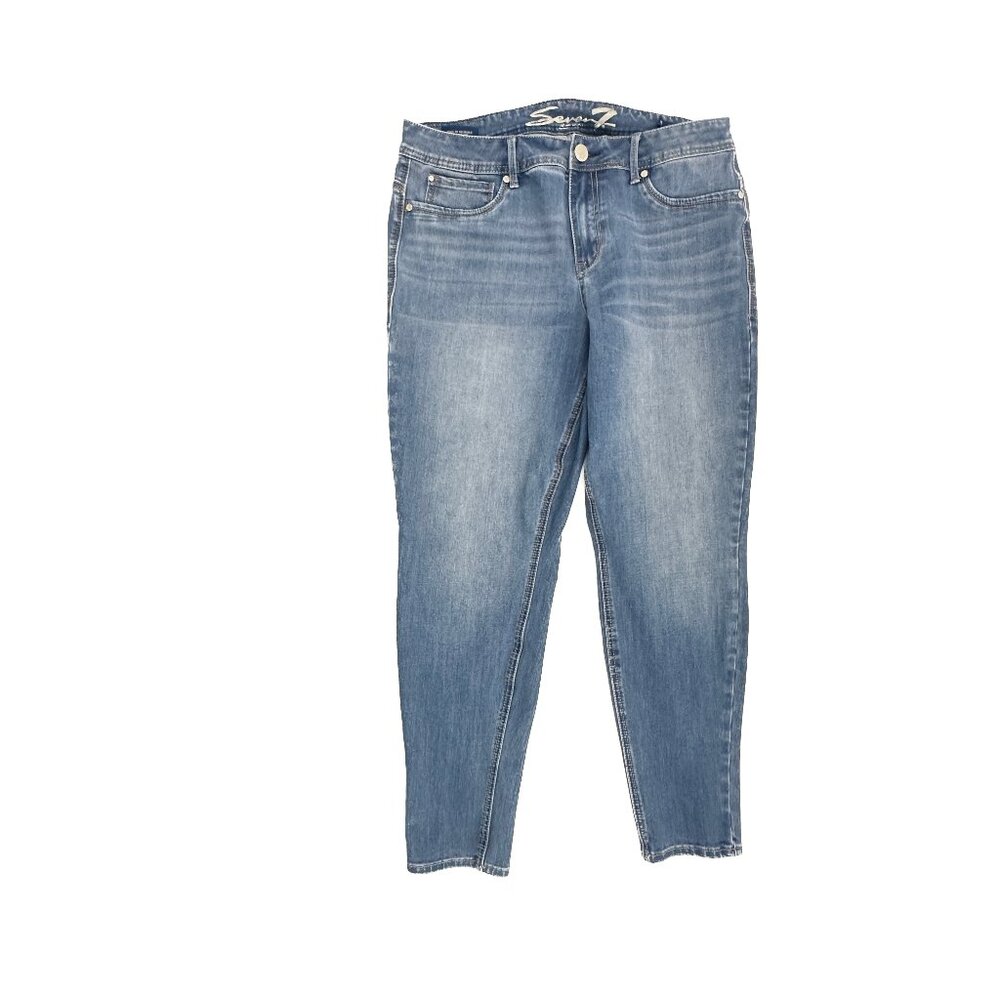 Seven7 Legging Women's size 16 Dark Wash‎ Blue Denim jeans
